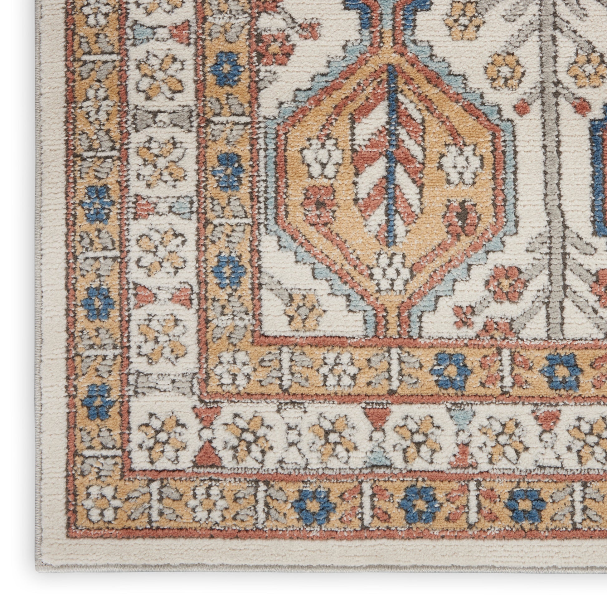 Nourison Home Quarry  Ivory Multicolor  Contemporary