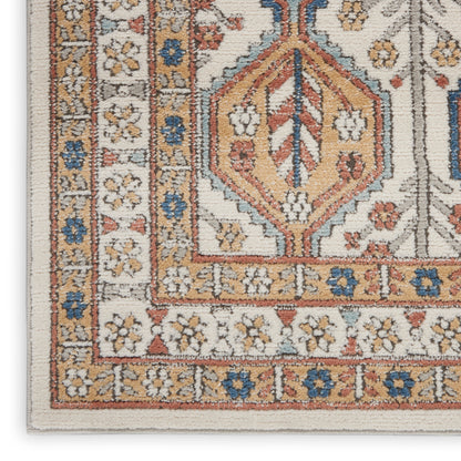 Nourison Home Quarry  Ivory Multicolor  Contemporary