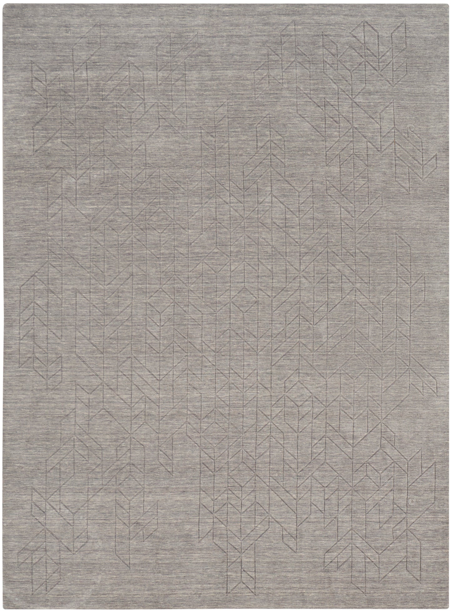 Nourison Home Alessia ALE01 Grey Contemporary Hand Knotted Rug