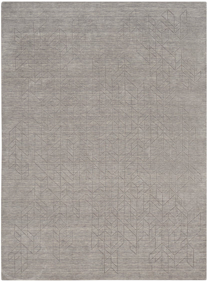 Nourison Home Alessia ALE01 Grey Contemporary Hand Knotted Rug