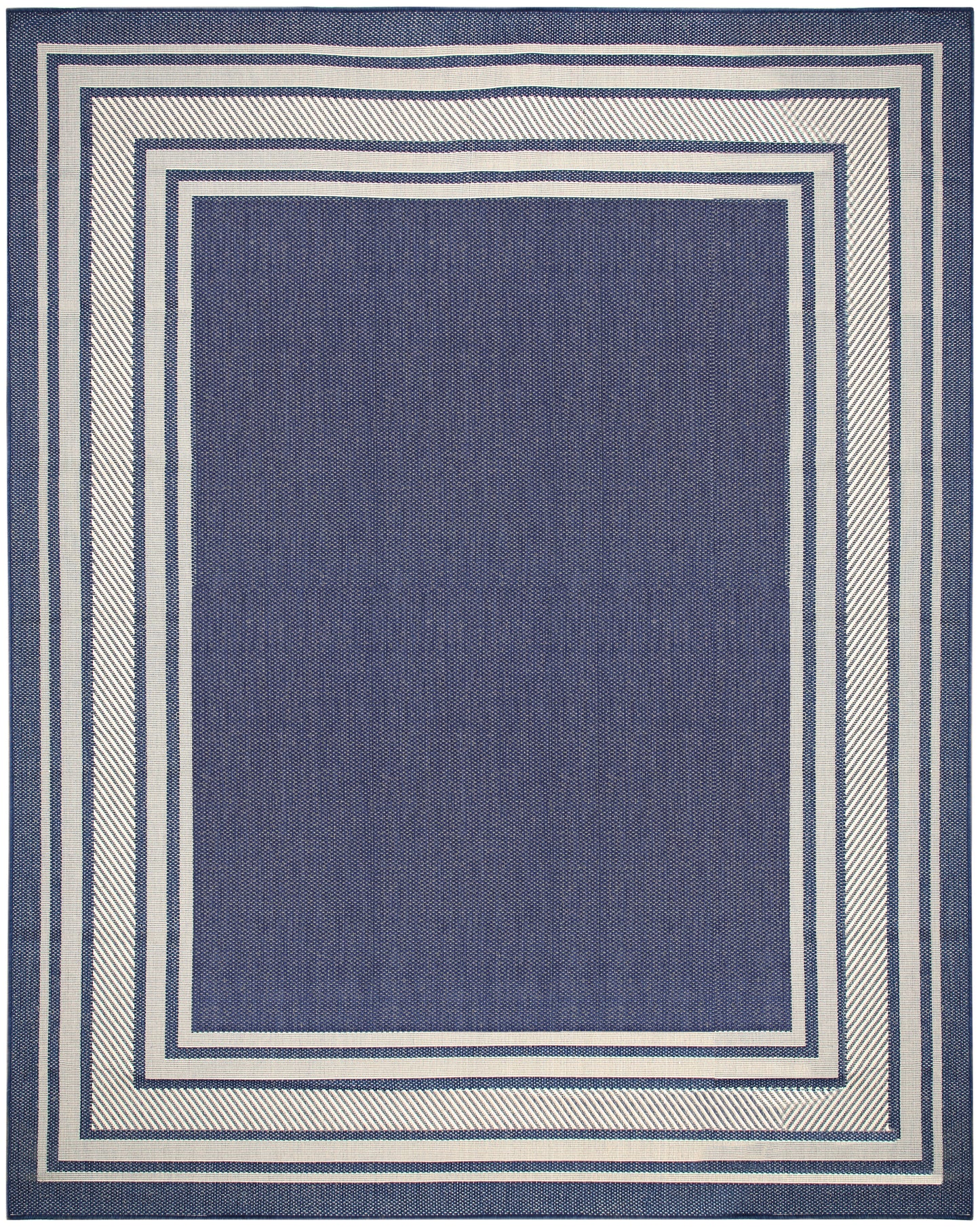 Nourison Home Horizon Indoor/Outdoor HOZ03 Navy Contemporary Power-loomed Rug
