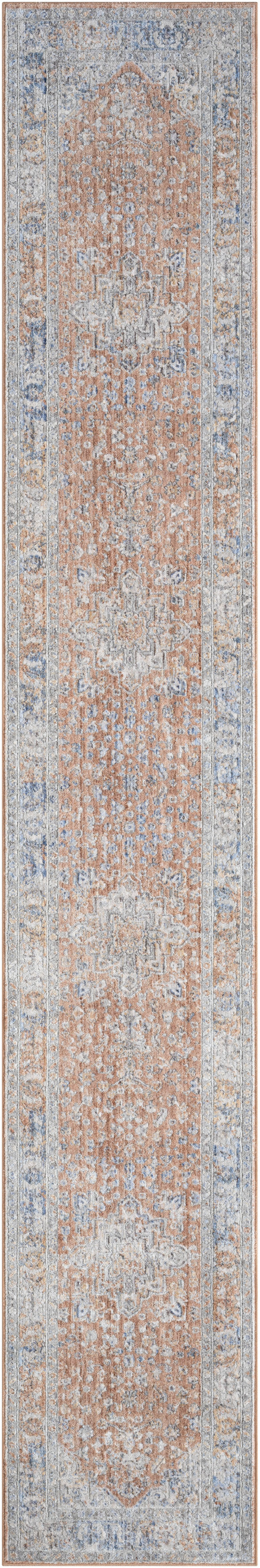 Nourison Home Elegant Heirlooms ELH01 Blue Multicolor Traditional Power-loomed Rug