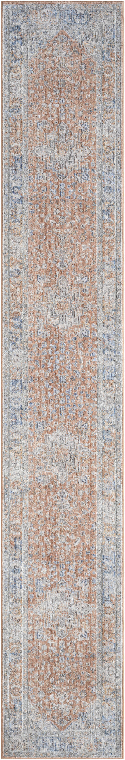 Nourison Home Elegant Heirlooms ELH01 Blue Multicolor Traditional Power-loomed Rug