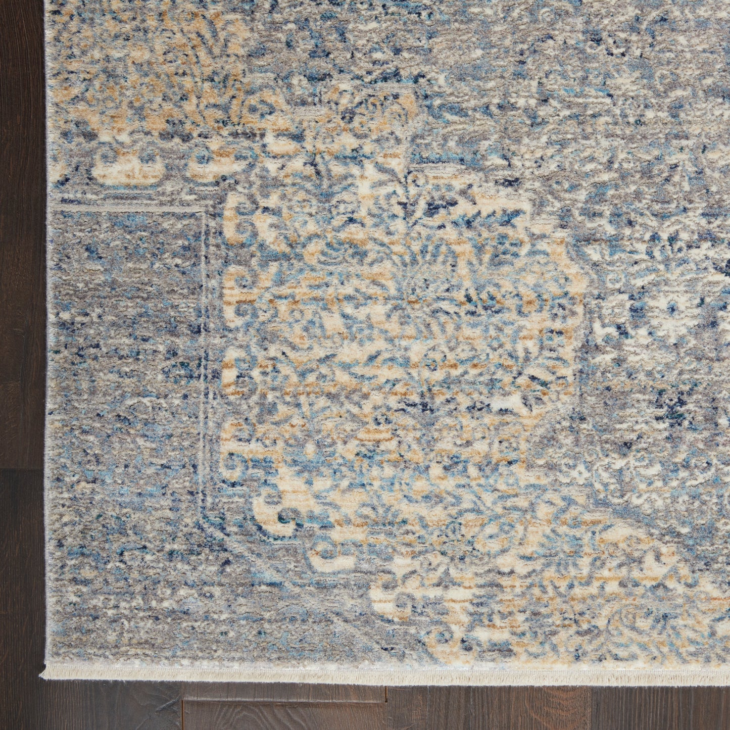 Nourison Home Lustrous Weave  Blue Grey  