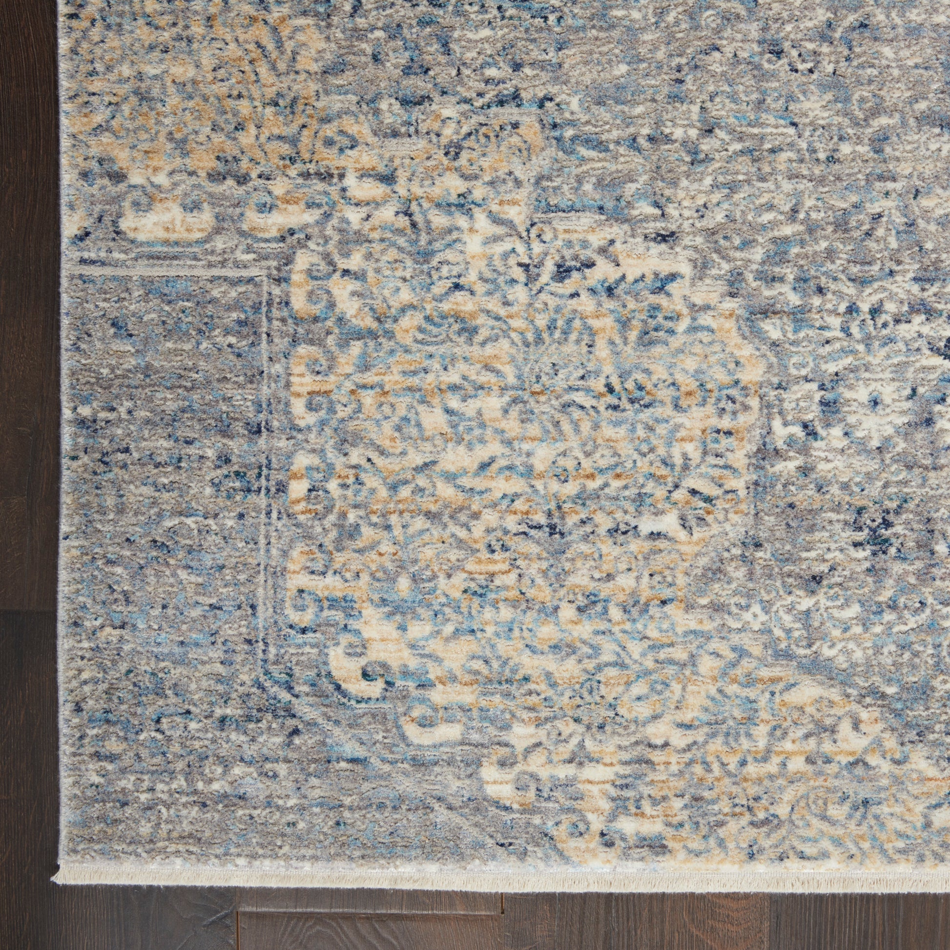 Nourison Home Lustrous Weave  Blue Grey  