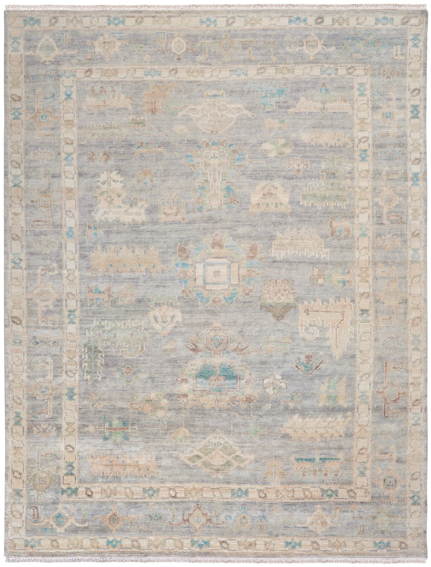 Nourison Home Odessa ODS01 Grey Multicolor Traditional Knotted Rug
