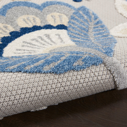 Nourison Home Aloha  Blue Grey  Contemporary