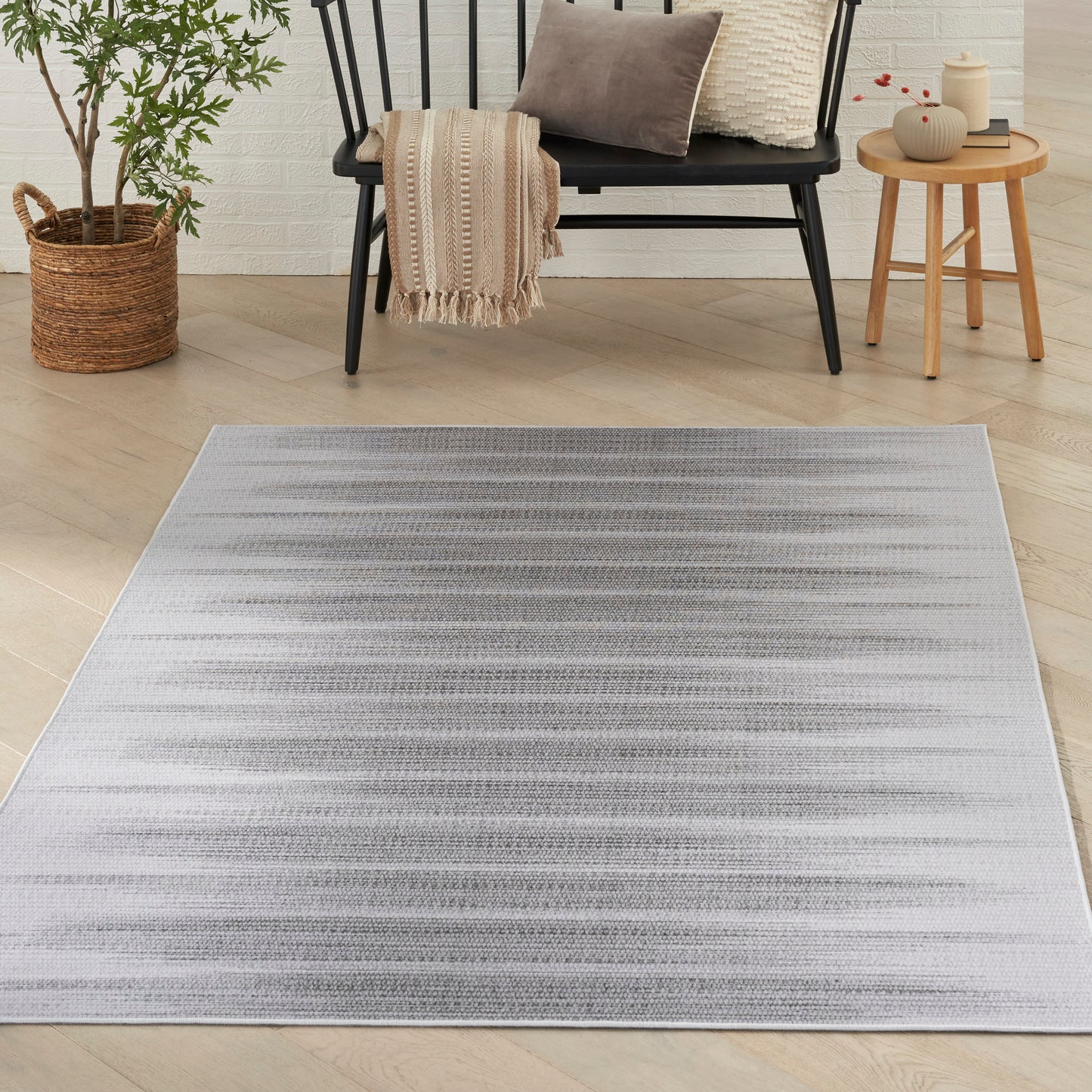 Nourison Home Vintage Home  Grey  Contemporary