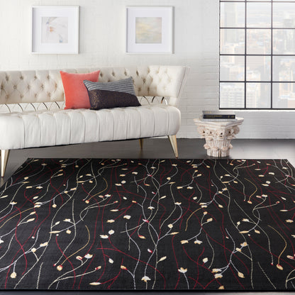 Nourison Home Grafix  Black  Contemporary