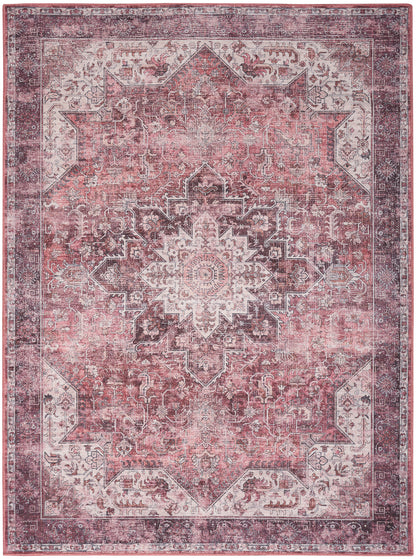 Nourison Home Nourison Washables NWB15 Red Traditional Power-loomed Rug