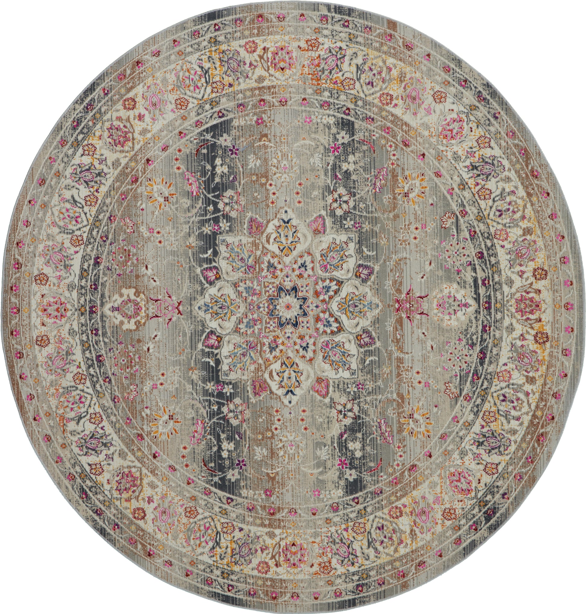 Nourison Home Vintage Kashan  Grey  Traditional