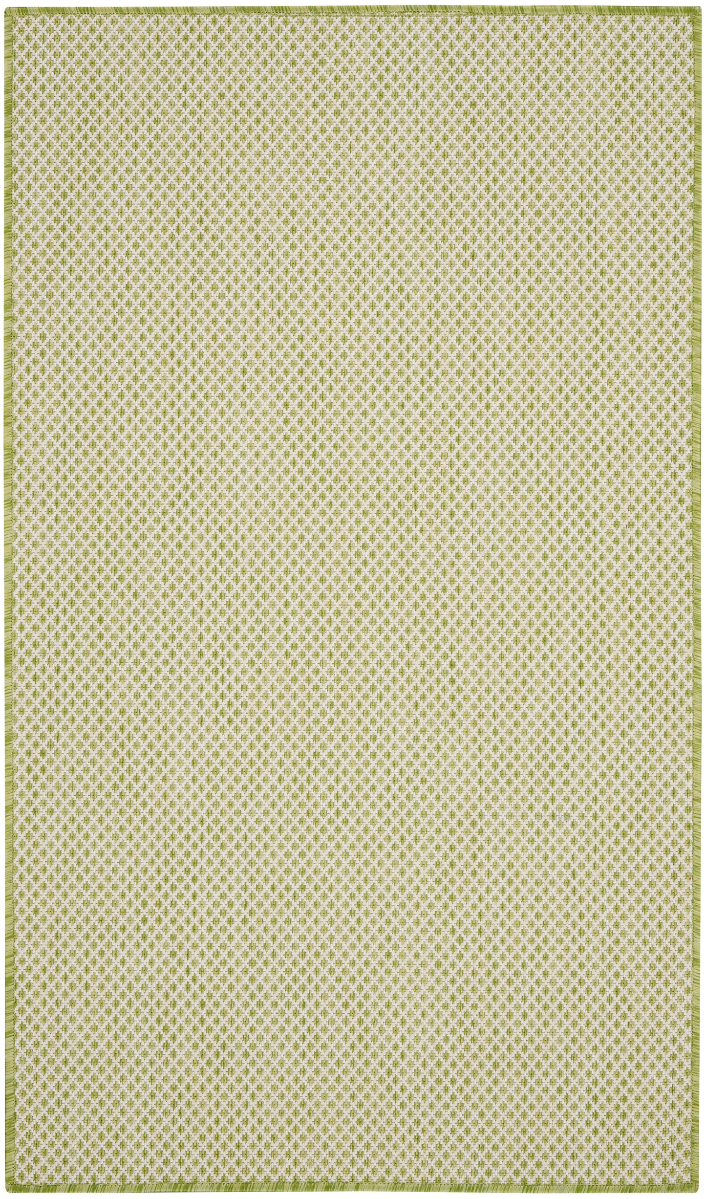 Nourison Home Courtyard COU01 Ivory Green Contemporary Power-loomed Rug
