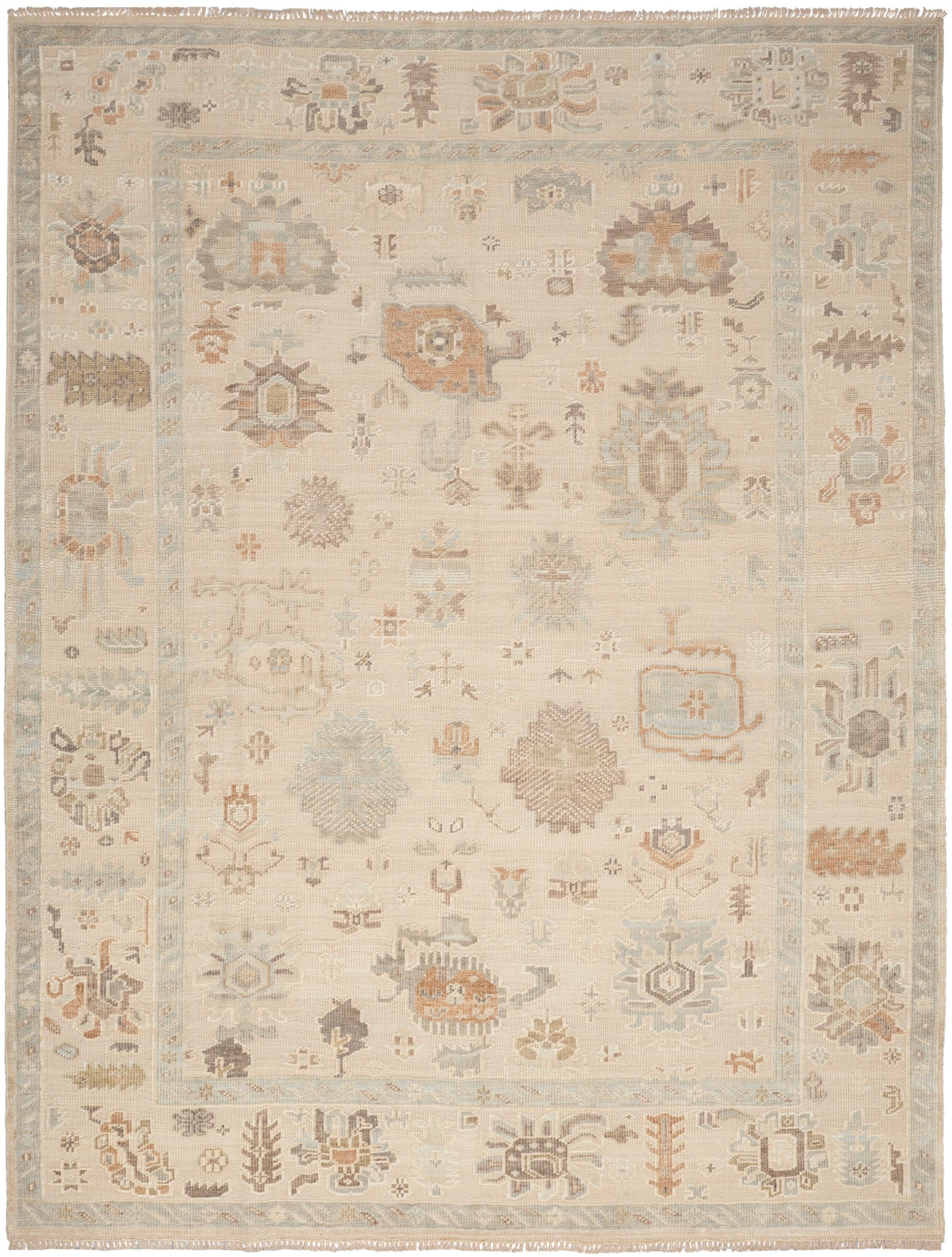 Nourison Home Whispers WHP05 Beige Traditional Hand Knotted Rug