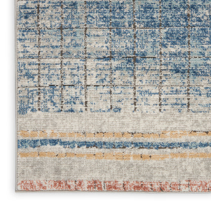 Nourison Home Quarry  Blue  Contemporary