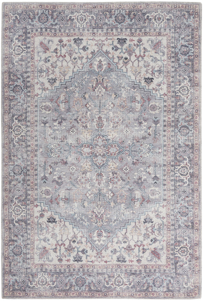 Nourison Home New Concept Washables SR104 Grey Traditional Machine Woven Rug