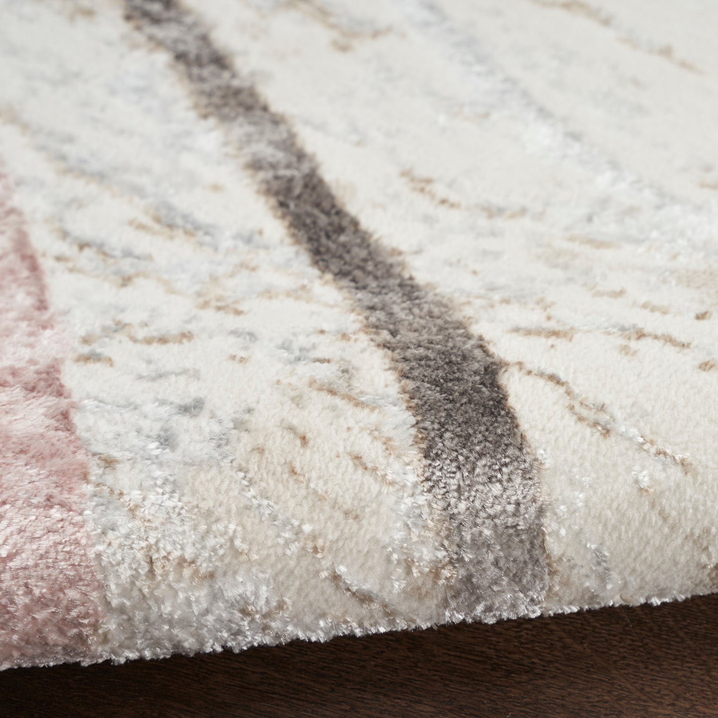 Nourison Home Glitz  Ivory Multicolor  Contemporary