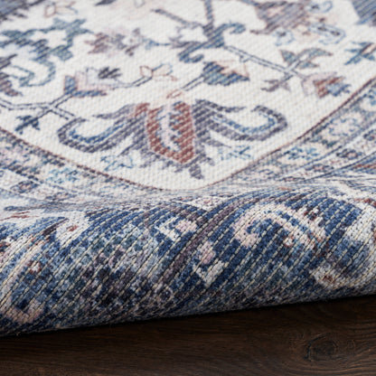 Nourison Home New Concept Washables  Navy Ivory  Traditional
