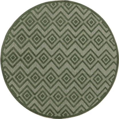 Nourison Home Versatile NRV01 Green Contemporary Flat Weave Rug