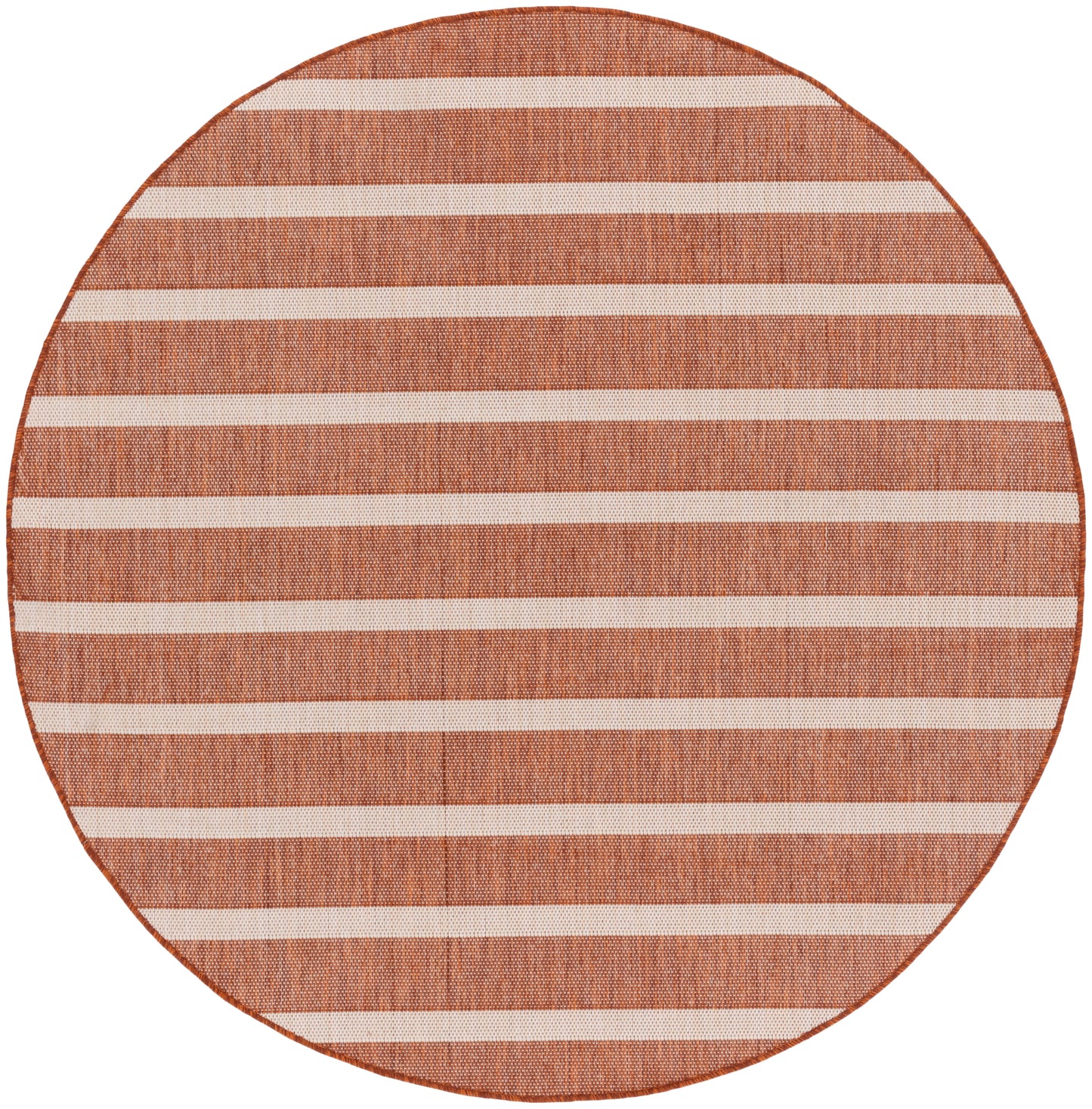 Nourison Home Positano POS03 Terracotta Ivory Contemporary Power-loomed Rug