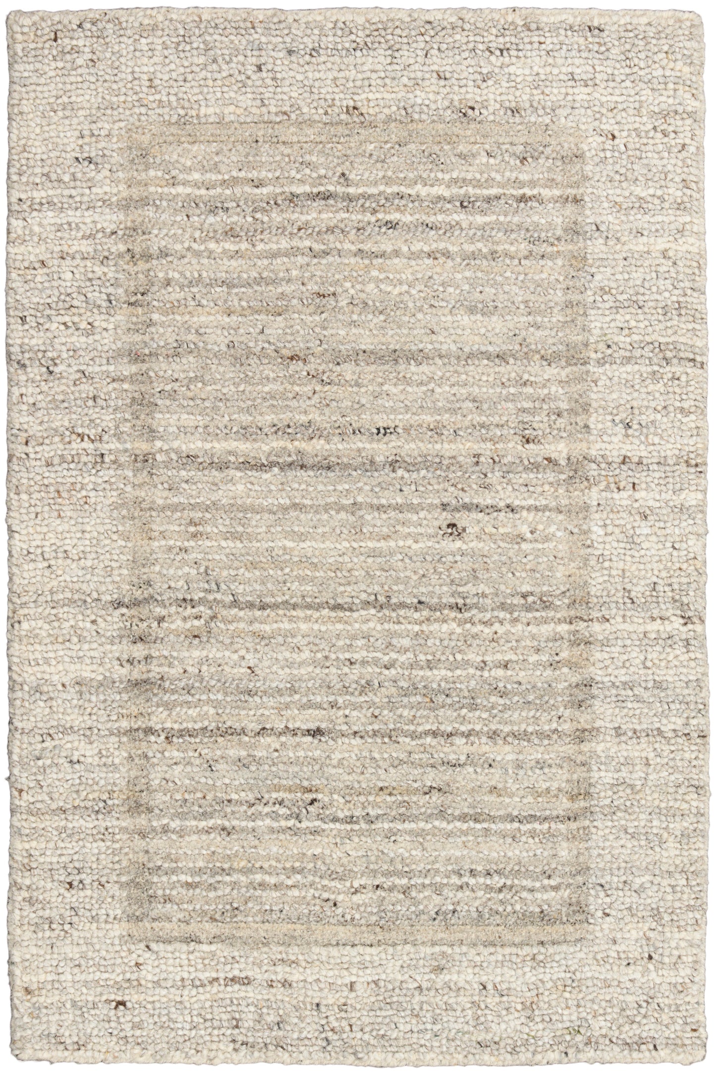 Calvin Klein CK082 Ridge RDG01 Grey Ivory Contemporary Hand Woven Rug
