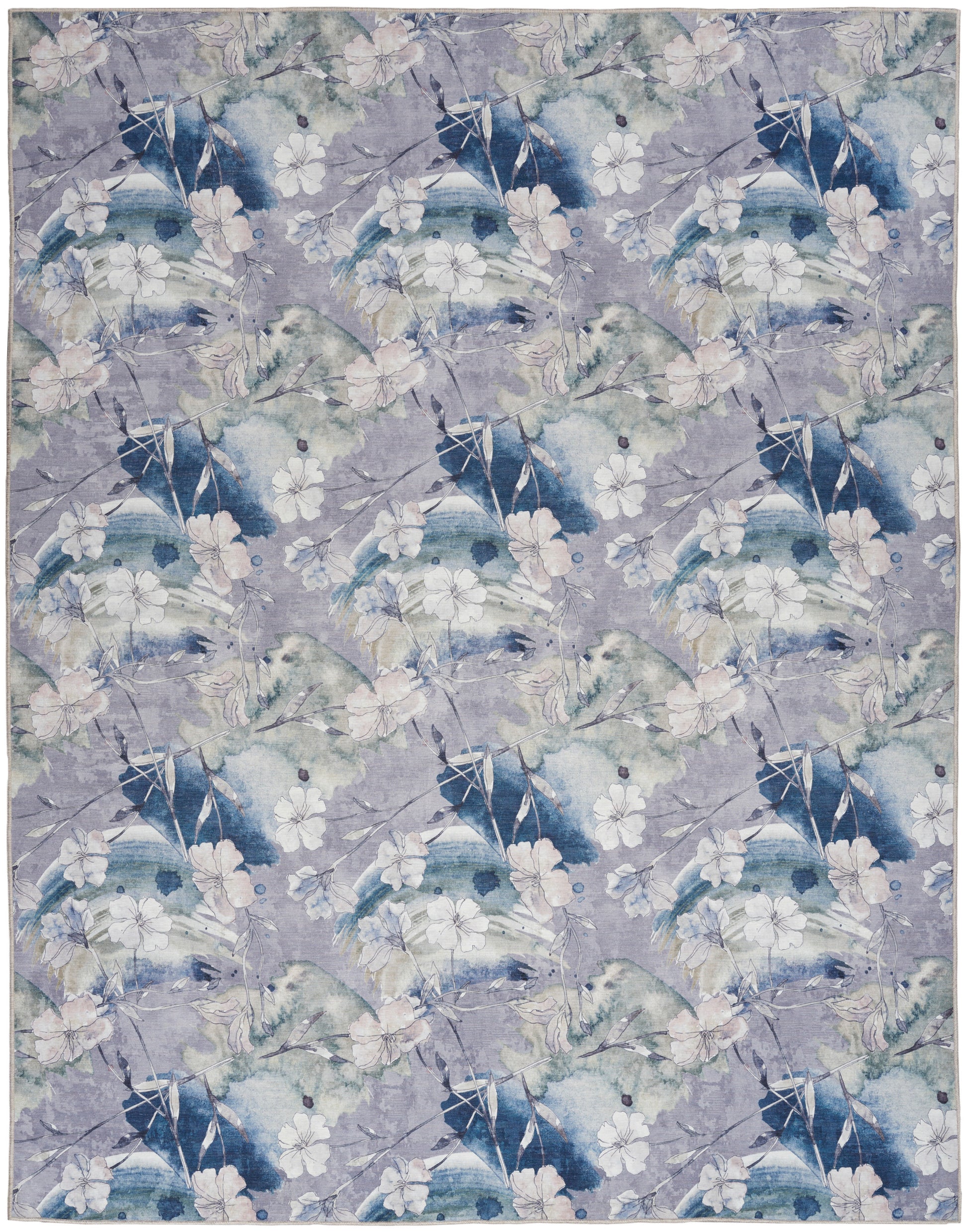 Nourison Home Nourison Washables  Grey Blue  Traditional
