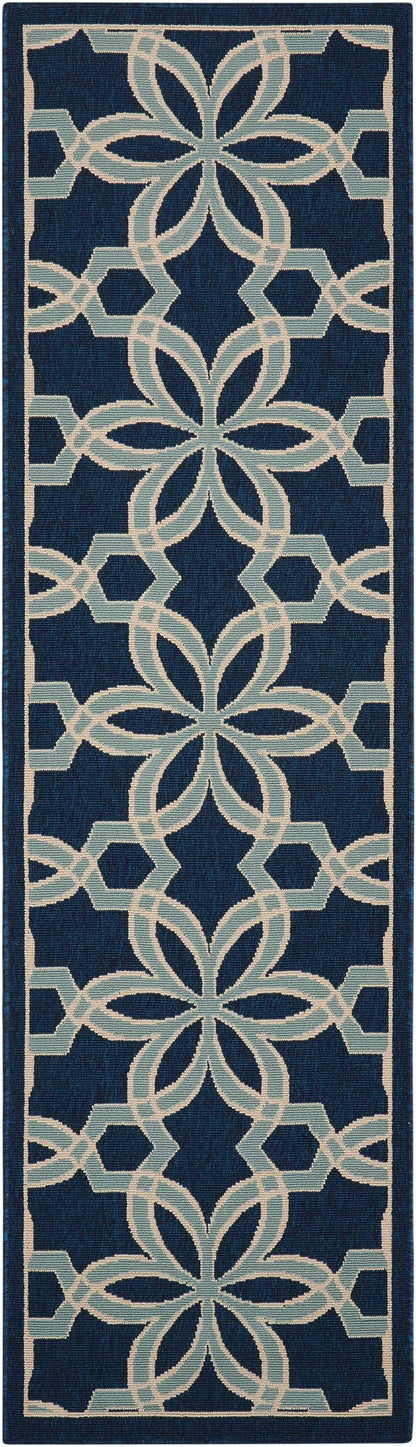Nourison Home Caribbean CRB05 Navy Transitional Power-loomed Rug
