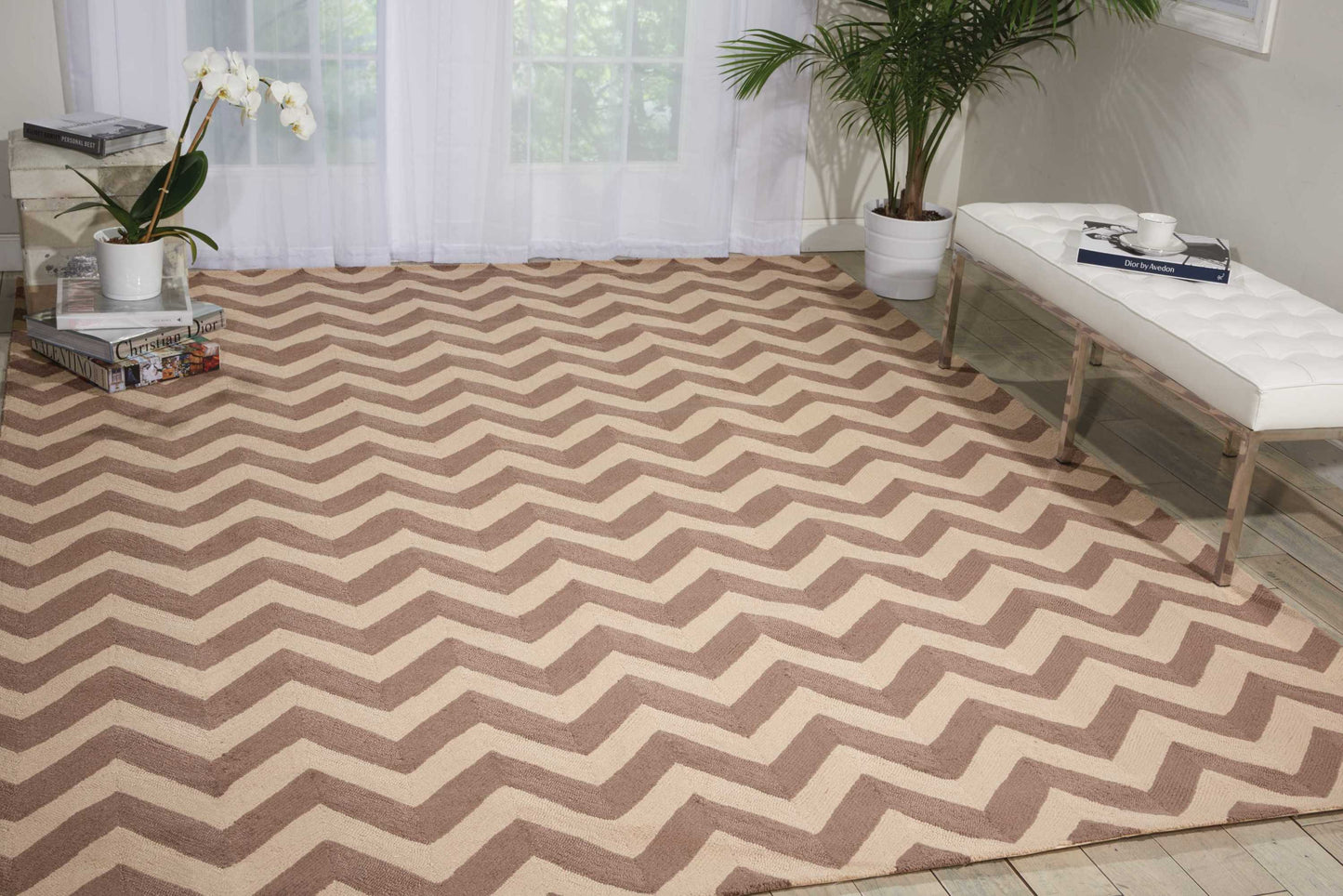 Nourison Home Portico  Flame Stitch  Contemporary