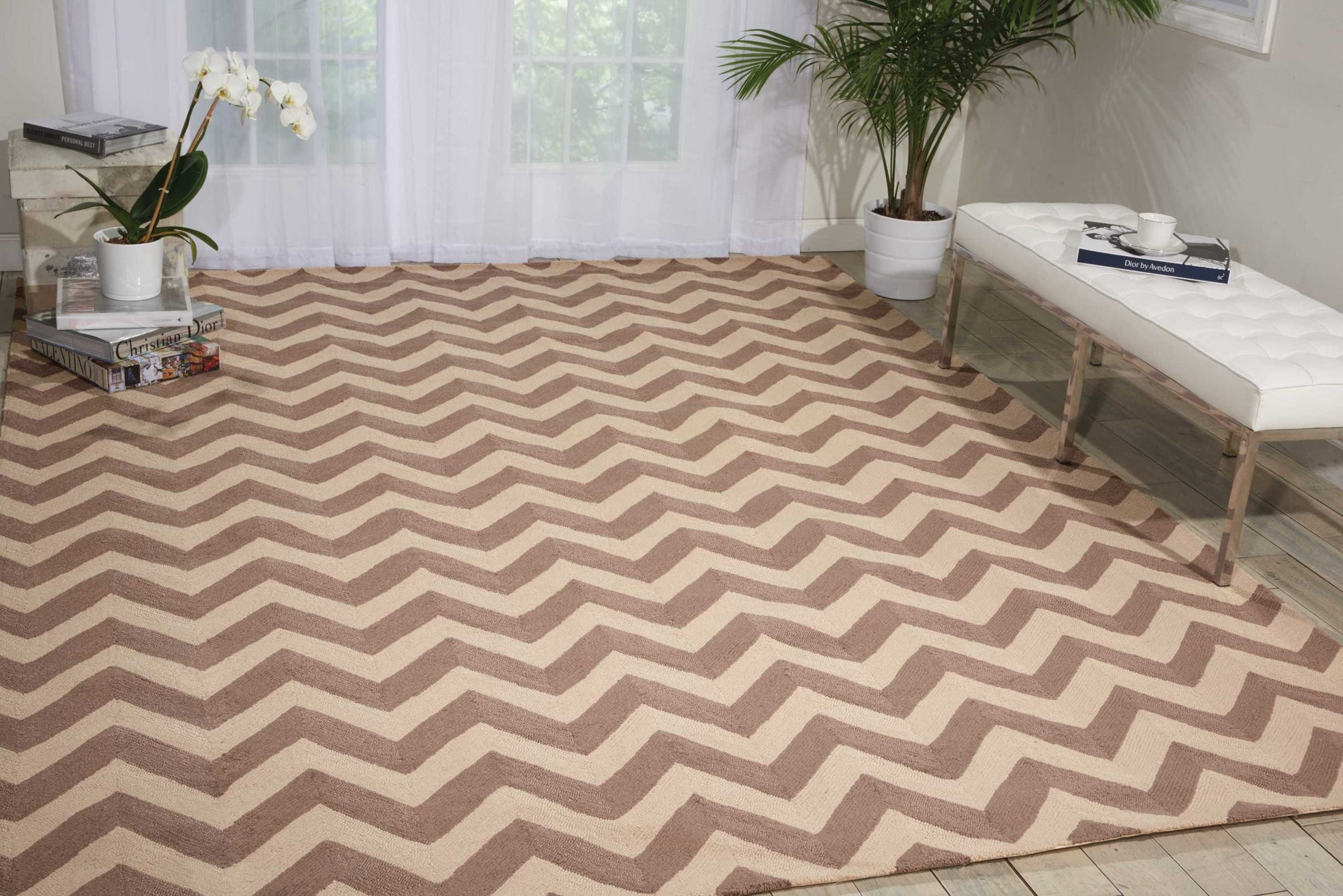 Nourison Home Portico  Flame Stitch  Contemporary