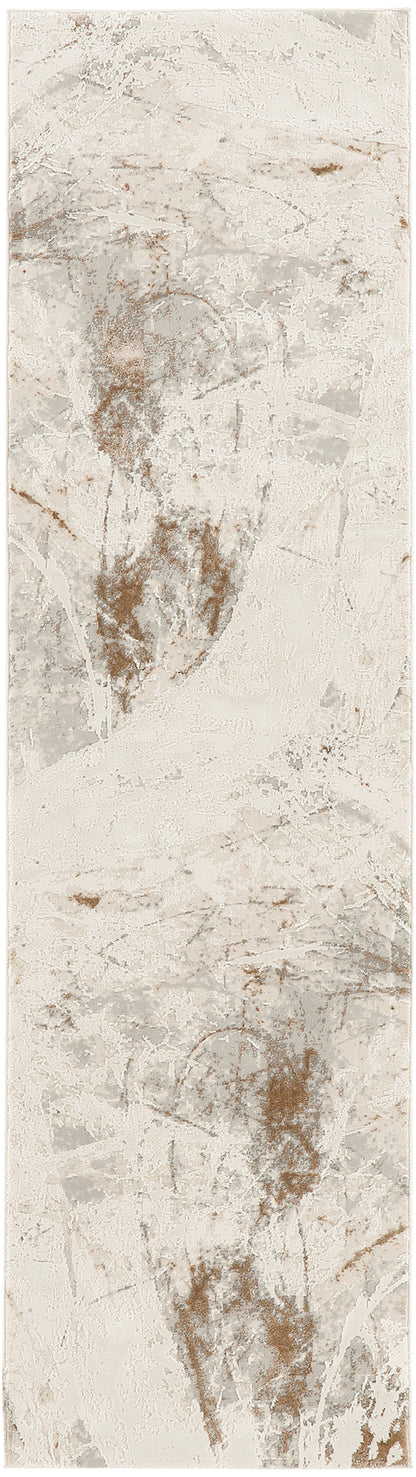 Nourison Home Desire DSR04 Cream Grey Contemporary Power-loomed Rug