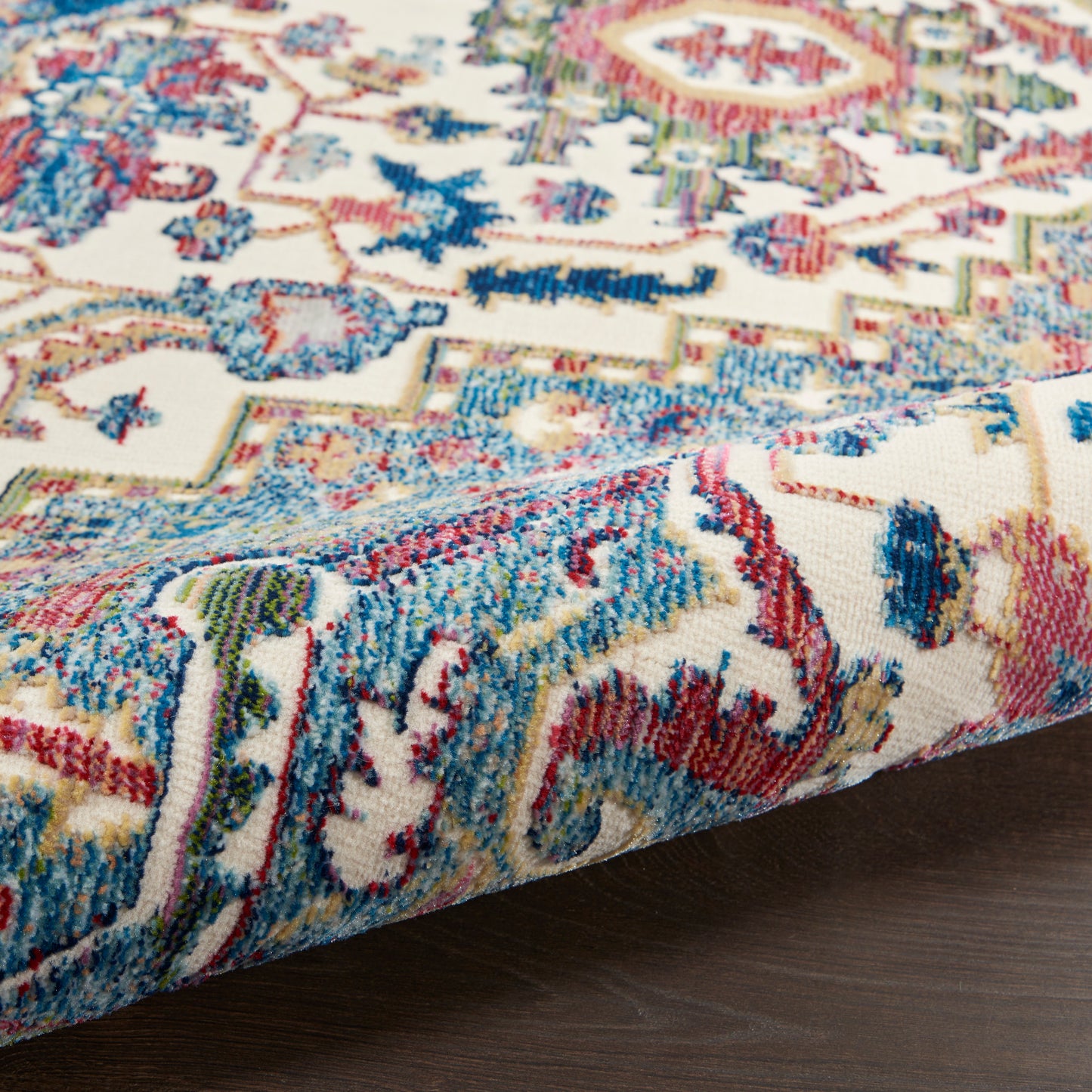 Nourison Home Ankara Global  Ivory Navy  Transitional