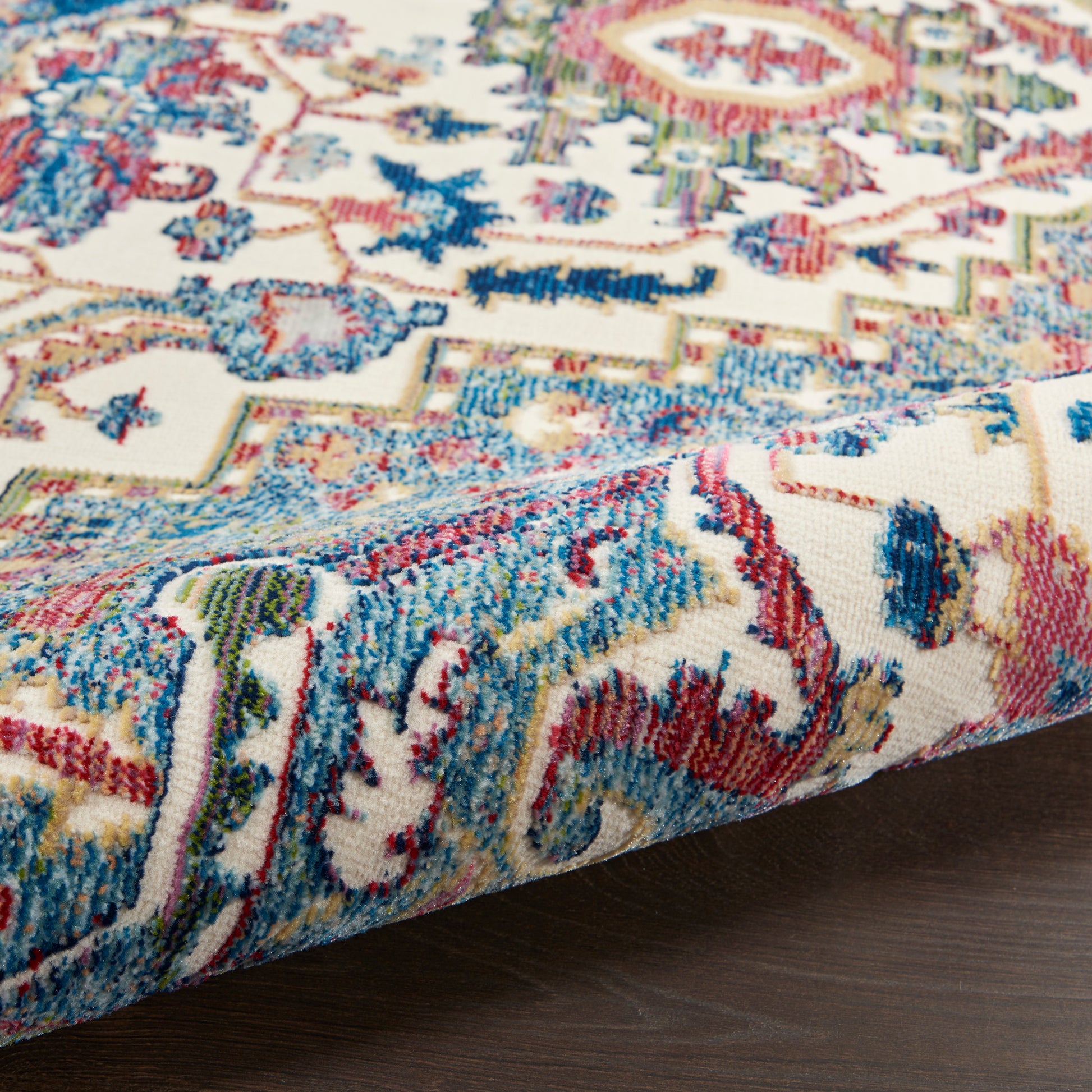 Nourison Home Ankara Global  Ivory Navy  Transitional