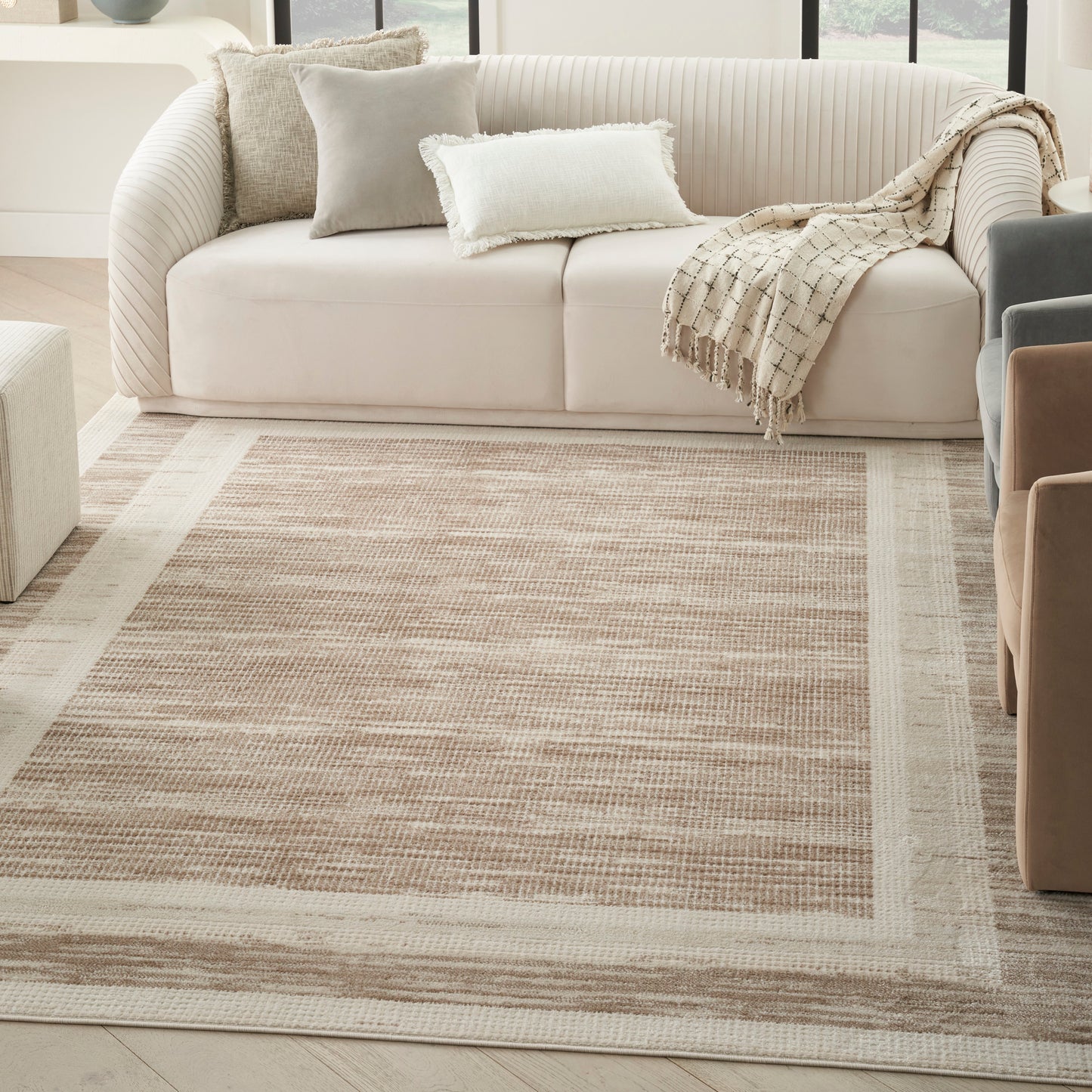 Nourison Home Serenity Home  Mocha Ivory  Contemporary