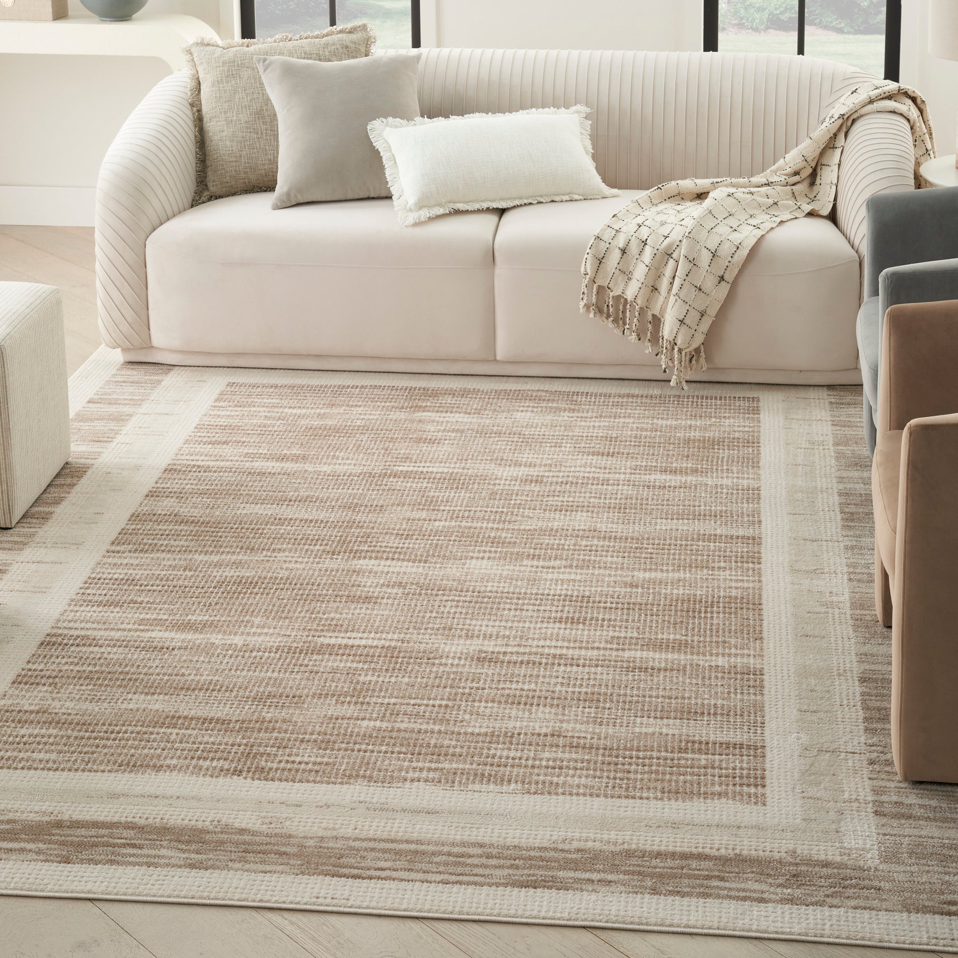 Nourison Home Serenity Home  Mocha Ivory  Contemporary