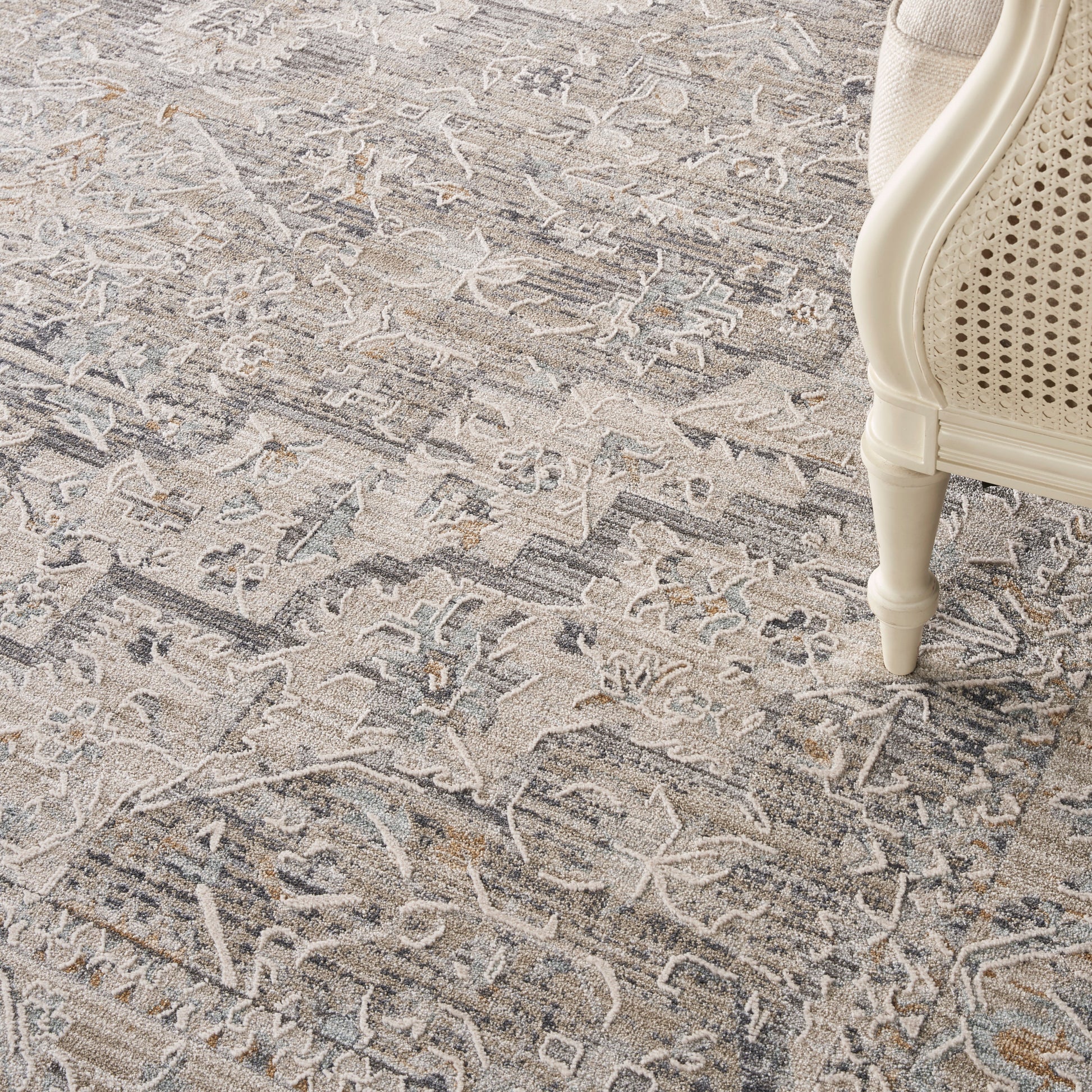 Nourison Home Lynx  Ivory Taupe  Transitional