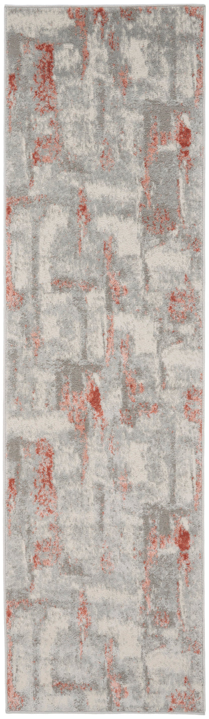Nourison Home Elation ETN06 Grey Brick Contemporary Power-loomed Rug