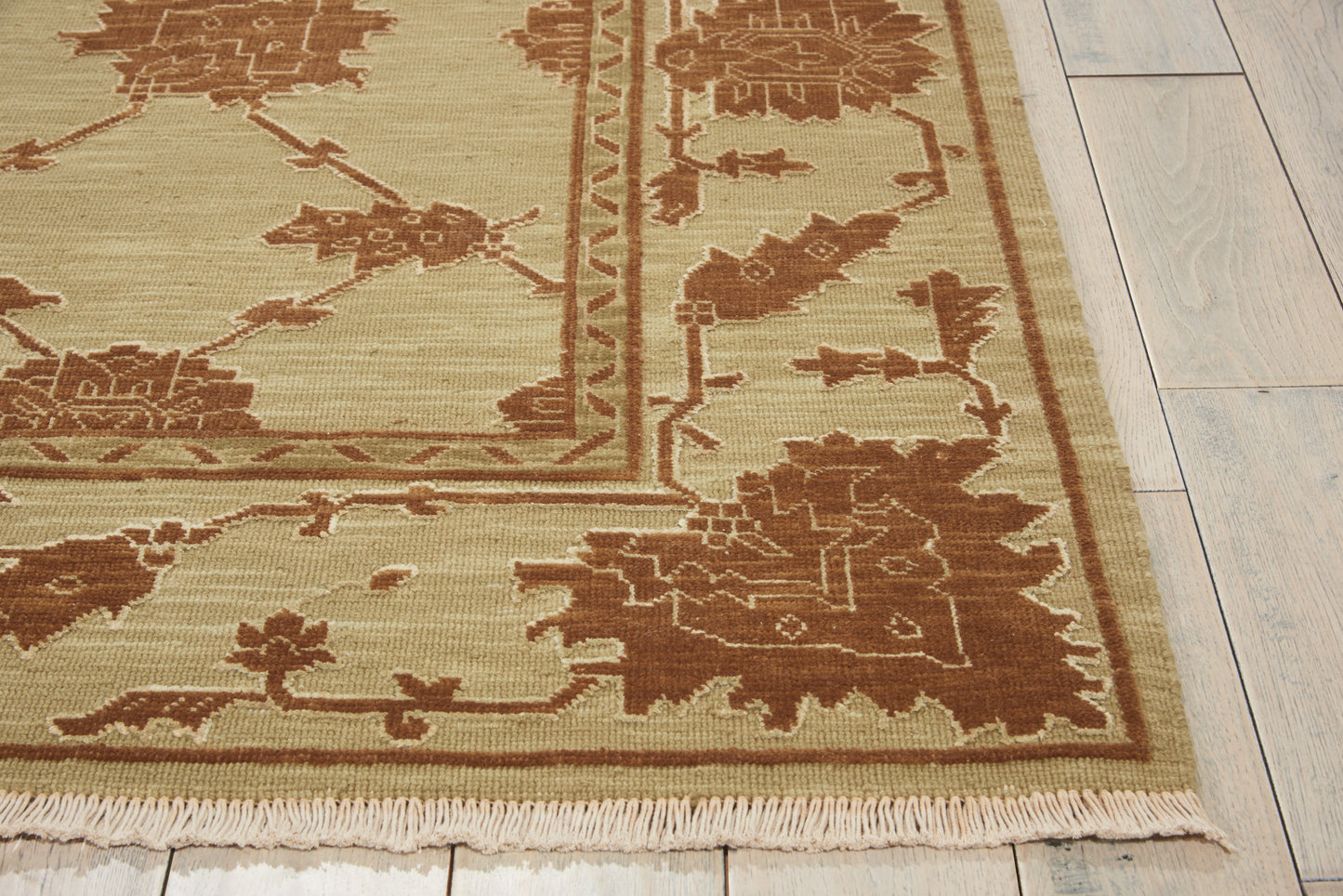 Nourison Home Silk Pointe  Green  Traditional