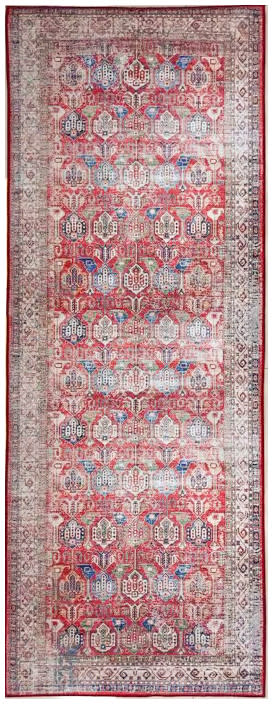 Nourison Home Fulton FUL09 Red Traditional Power-loomed Rug
