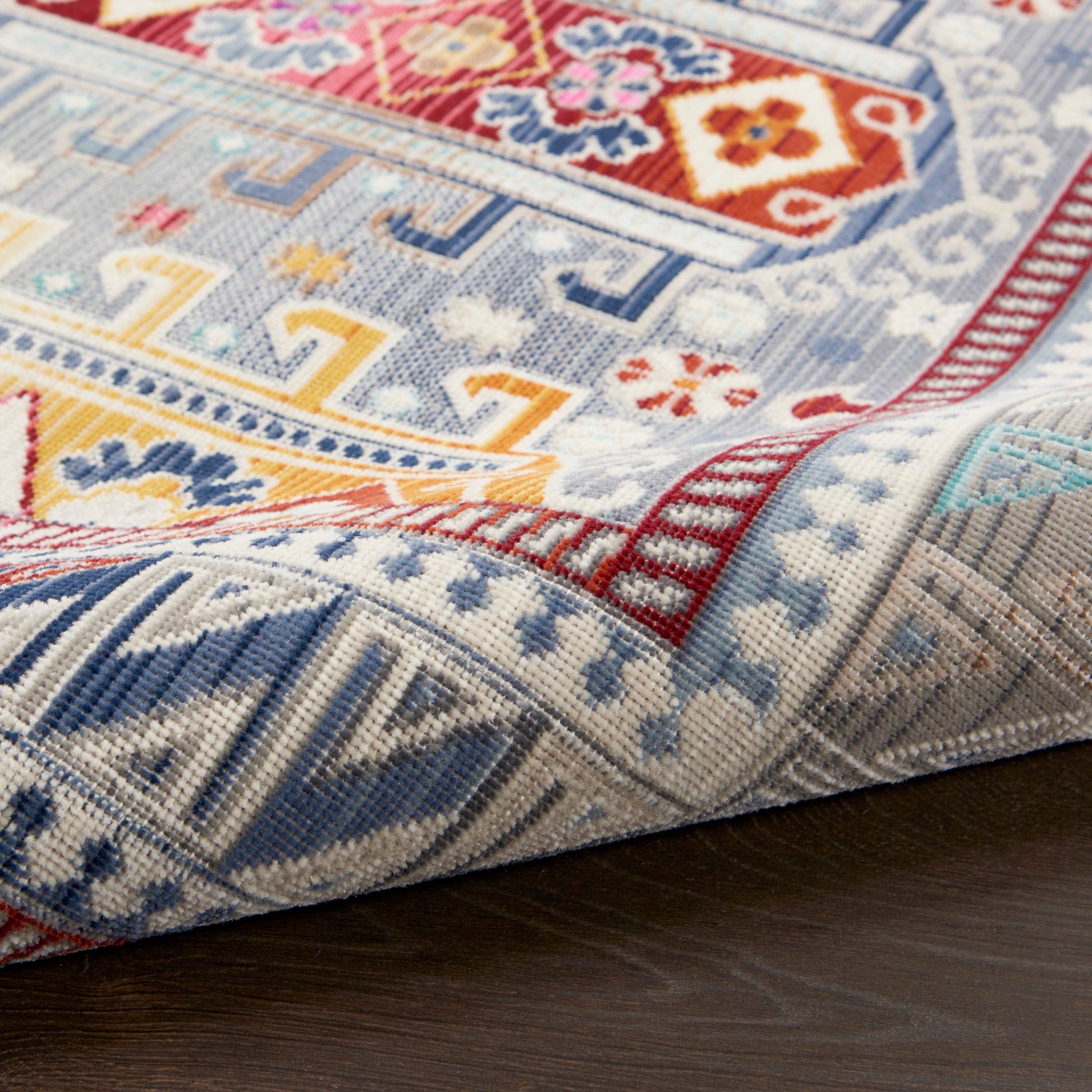 Nourison Home Vintage Kashan  Grey Multi  Traditional