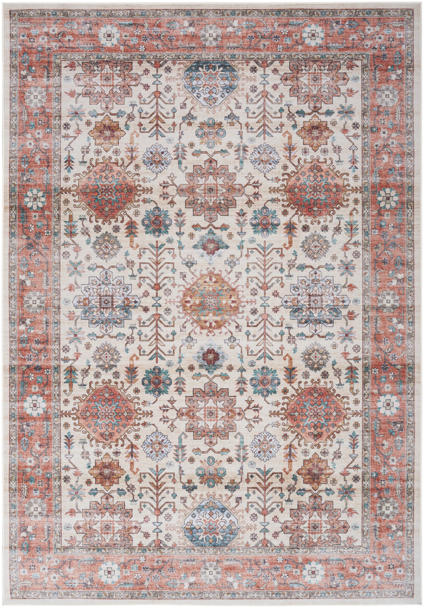 Nourison Home Fulton  Beige Multicolor  Traditional