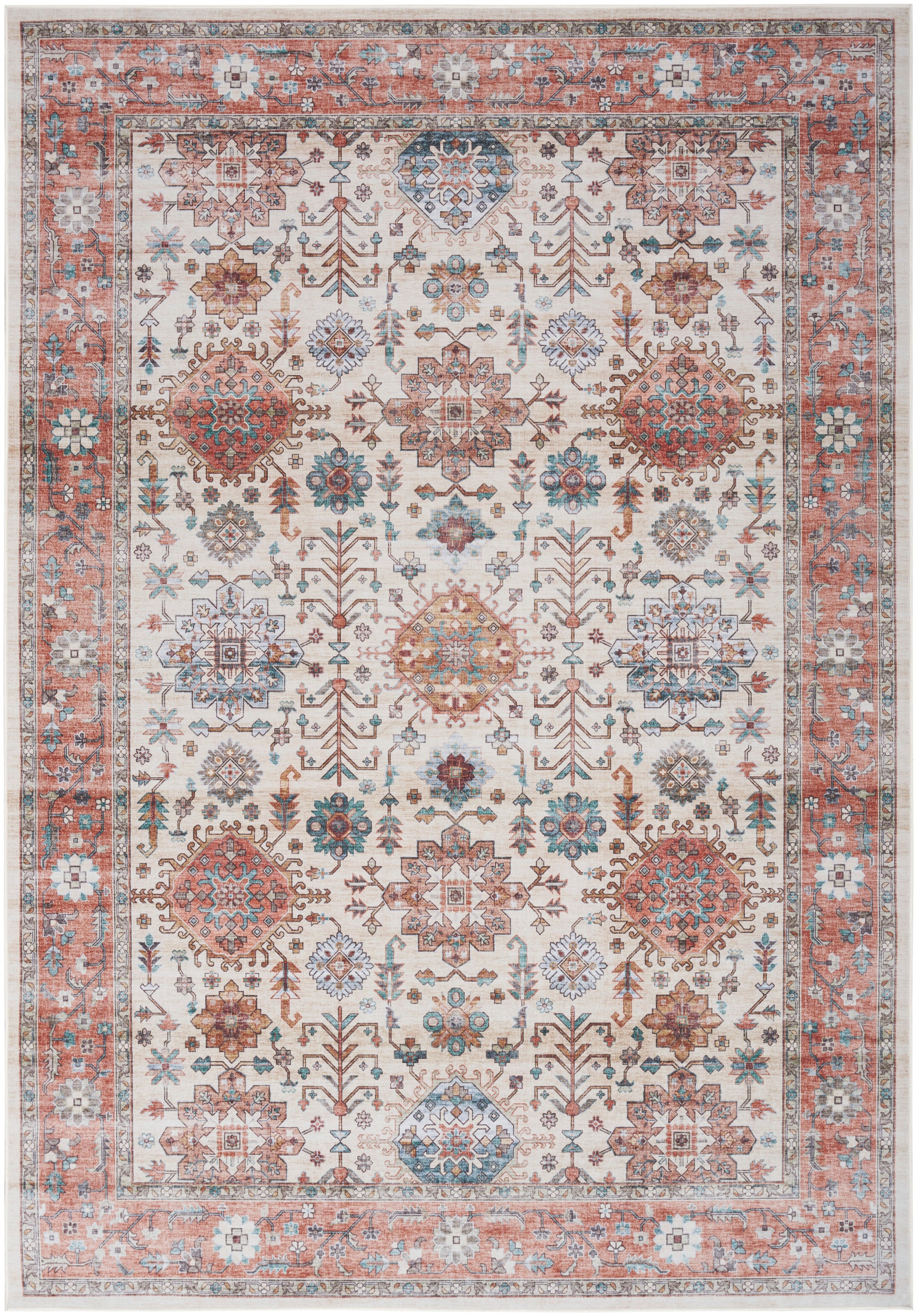 Nourison Home Fulton  Beige Multicolor  Traditional