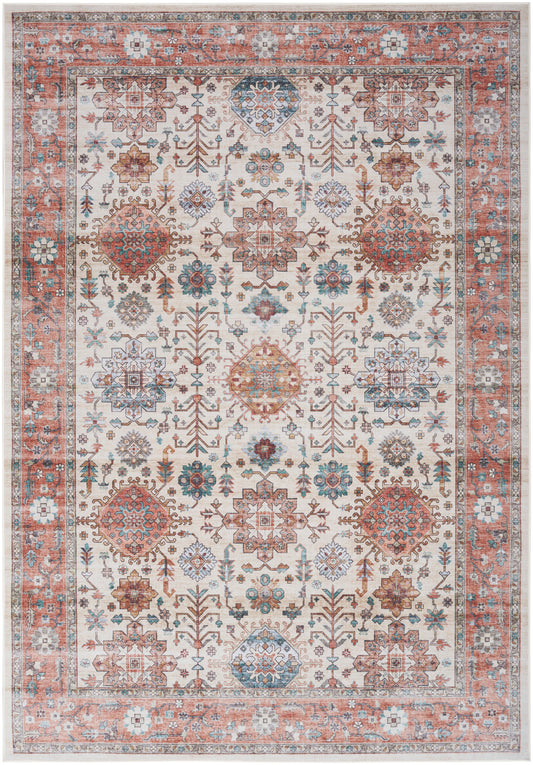 Nourison Home Fulton  Beige Multicolor  Traditional