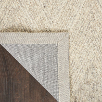 Nourison Home Interlock  Ivory Grey  Contemporary