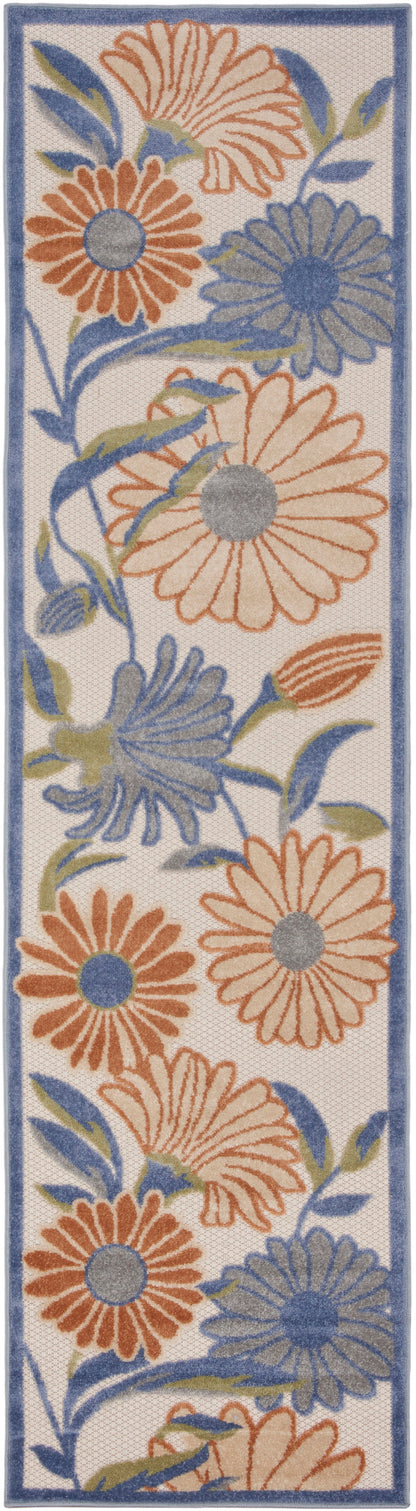 Nourison Home Aloha ALH33 Beige Multicolor Contemporary Power-loomed Rugs
