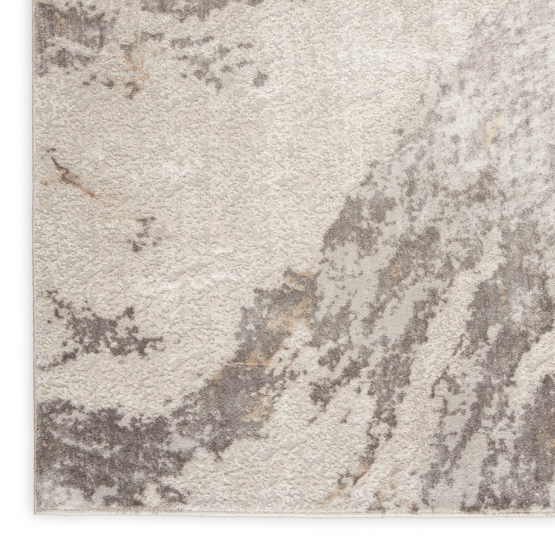 Nourison Home Silky Textures  Brown Ivory  Contemporary