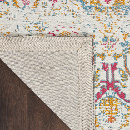 Nourison Home Damask  Multicolor  Transitional
