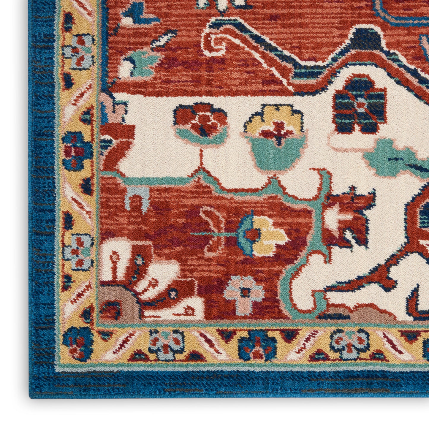 Nourison Home Parisa  Brick Ivory  Traditional