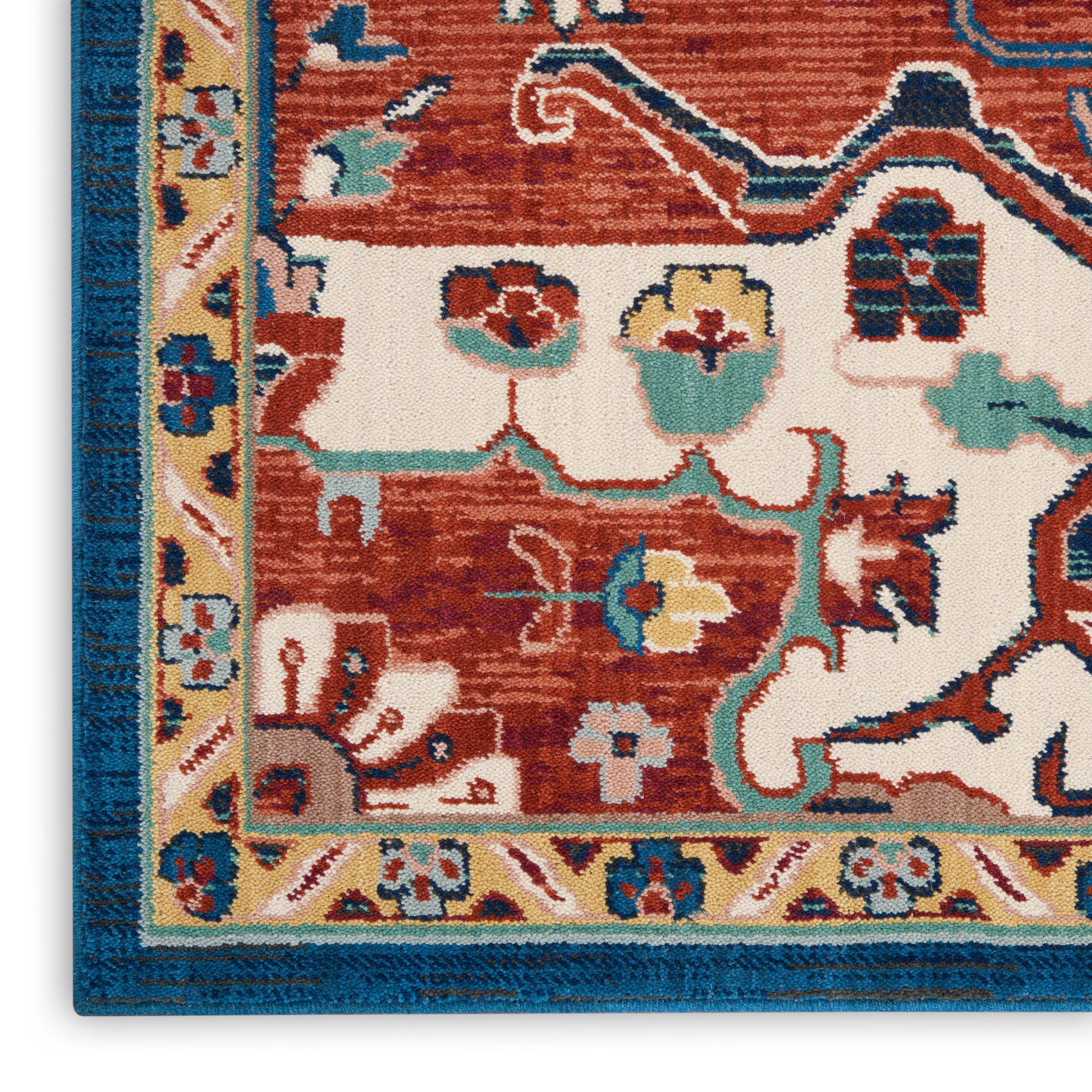 Nourison Home Parisa  Brick Ivory  Traditional