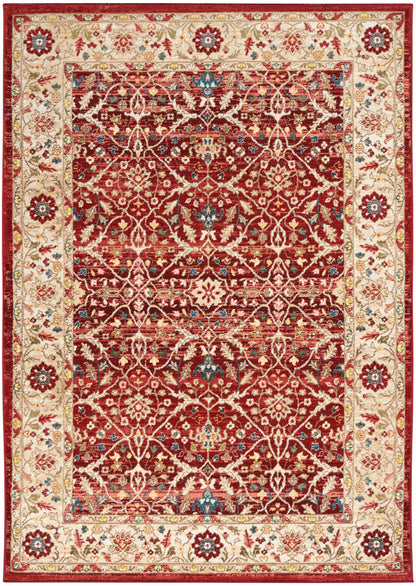 Nourison Home Karisma KAR03 Brick Ivory Traditional Power-loomed Rug