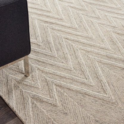 Nourison Home Interlock  Ivory Grey  Contemporary