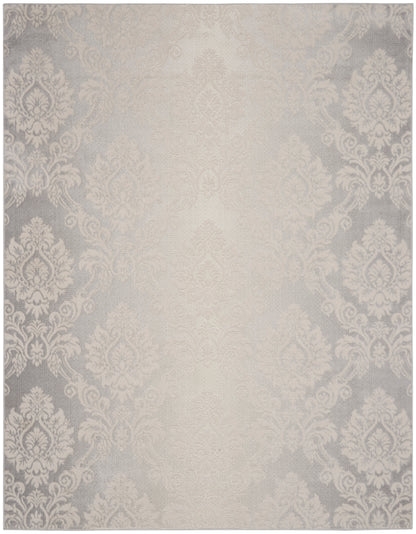 Nourison Home Elation ETN03 Ivory Grey Traditional Power-loomed Rug